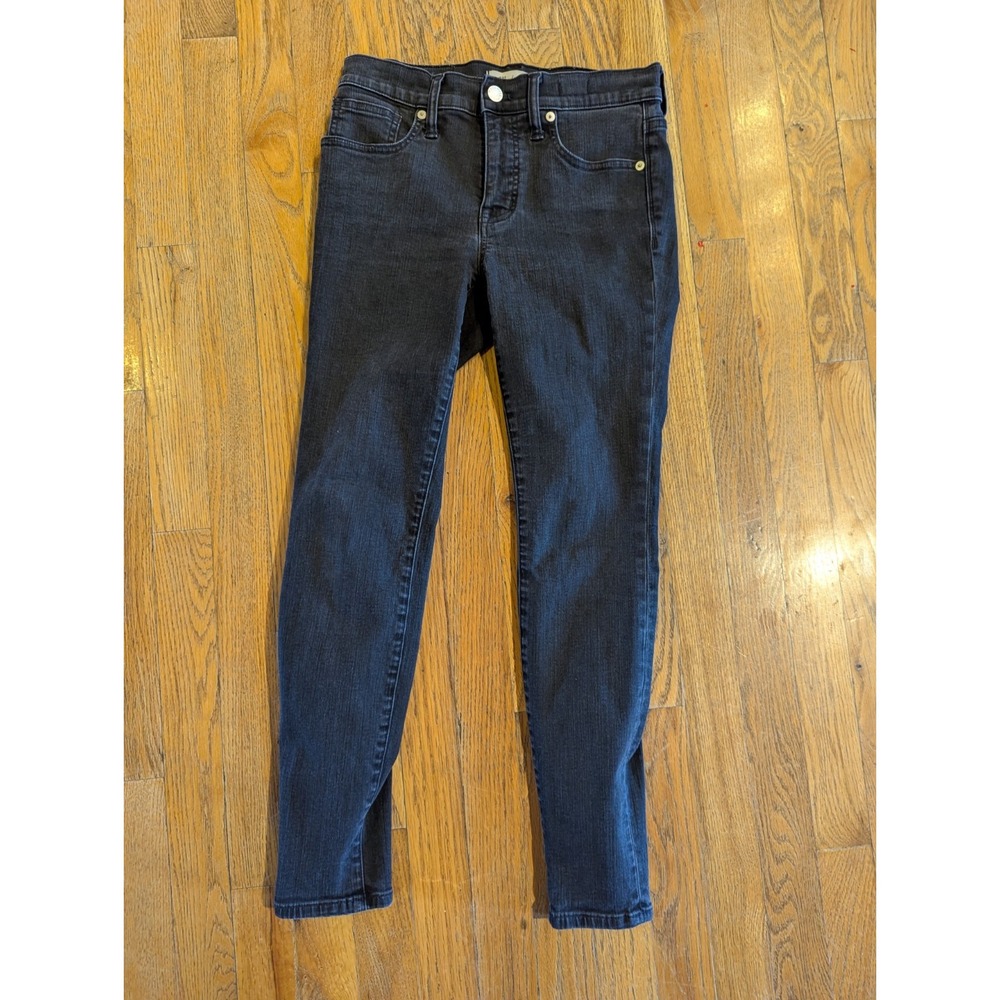Madewell Jeans Womens 26S 9" High Rise Skinny Stretch Dark Wash Blue Denim 26x24